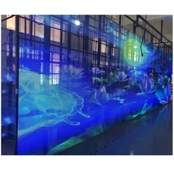 Indoor Outdoor High Brightnes Led Display Screen P3.91-7.81 Glass Window Transparent LED Video Wall