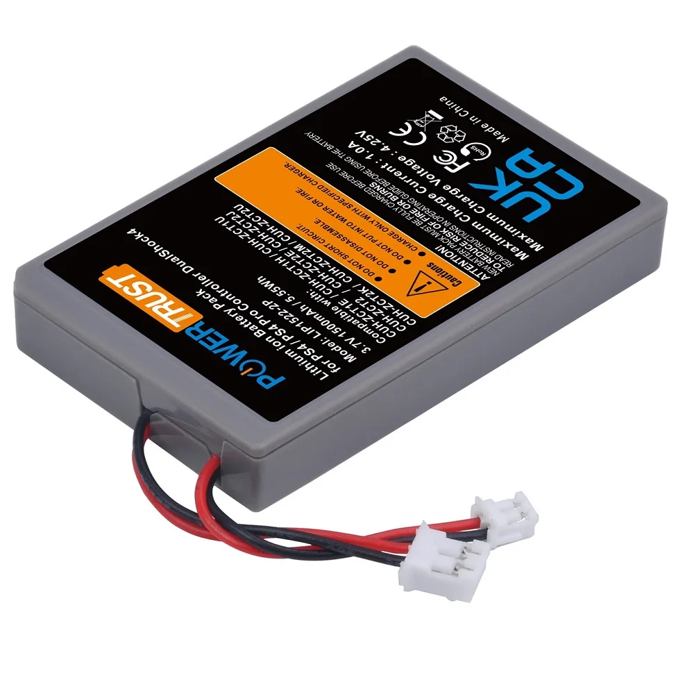 Para sony ps4/ps4 pro magro lip1522 & kcr1410 dualshock 4 v1 v2 controlador sem fio playstation gamepad 2000mah substituir a bateria