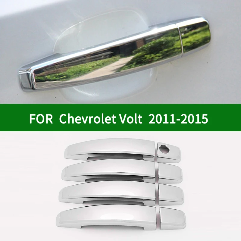 For Chevrolet Holden Volt Opel Vauxhall Ampera 2011-2015 chrome silver car side door handle cover trim 2012 2013 2014