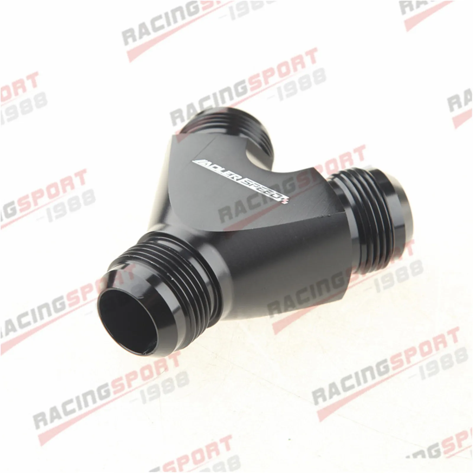 ADLERSPEED 16AN AN16 AN-16 Y Block Adapter Fittings Adaptor Black