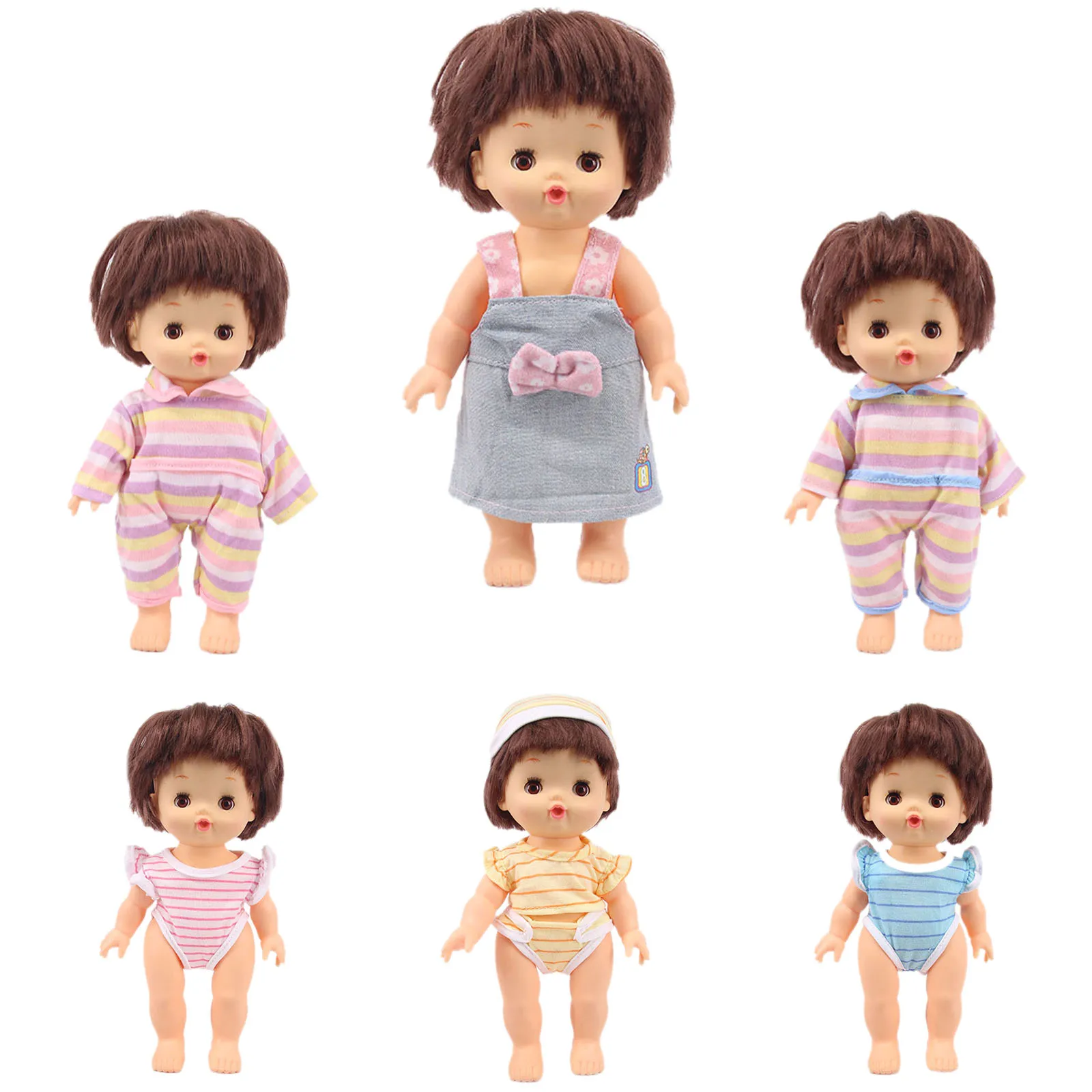 Doll Clothes Cute Cartoon Doll Pajamas Fit 25Cm Mellchan Baby Nenuco Doll Hermanita Baby Gifts To Our Generation