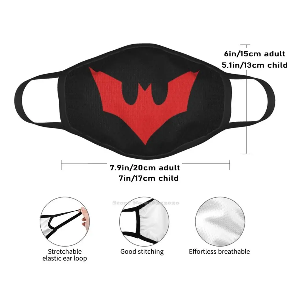 Beyond traspirante antivento Sport Soft Mouth Mask Nerd Geek Comic Comics Gaming Superhero Superheros Hope