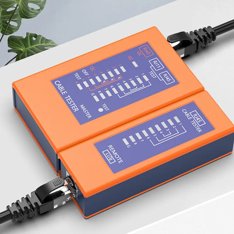 RJ45 Crimping QC Tester Network Lan Cable Tester Tool Telephone RJ11 RJ12 Cat5e Cat6a Cat7 Cat8