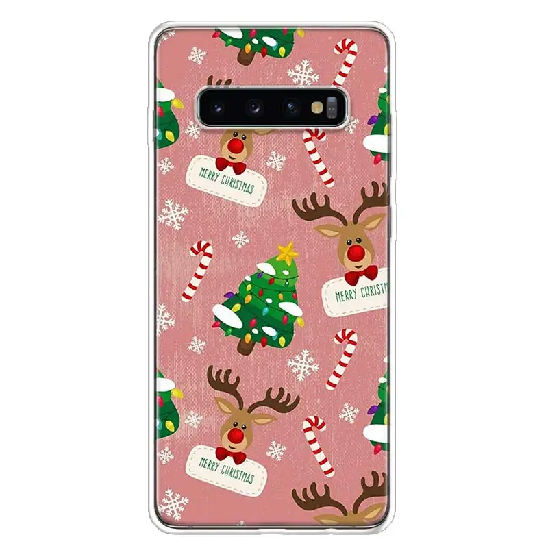 Merry Christmas decoration For Samsung Galaxy S24 S23 S21 S22 Ultra S10 Plus S20 FE Phone Case S10E S8 S9 + Housing Shell Coque