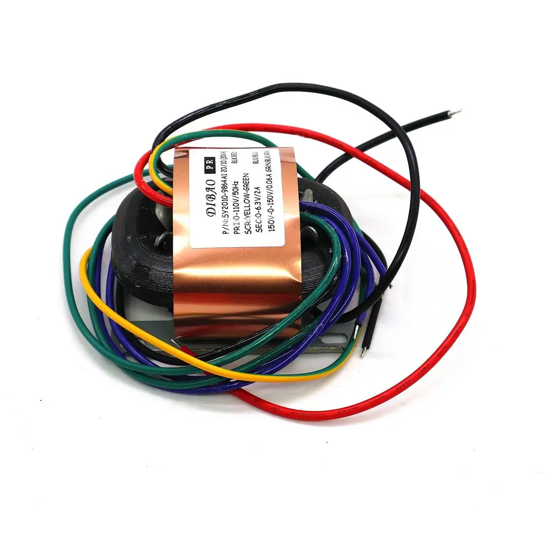 Трансформаторный выход R-типа, 30 Вт, переменный ток 150 В-0-150 В/60 мА 0-6,3 В/2 А для лампового предусилителя 12AX7/6N3/6N4, плата усилителя catena