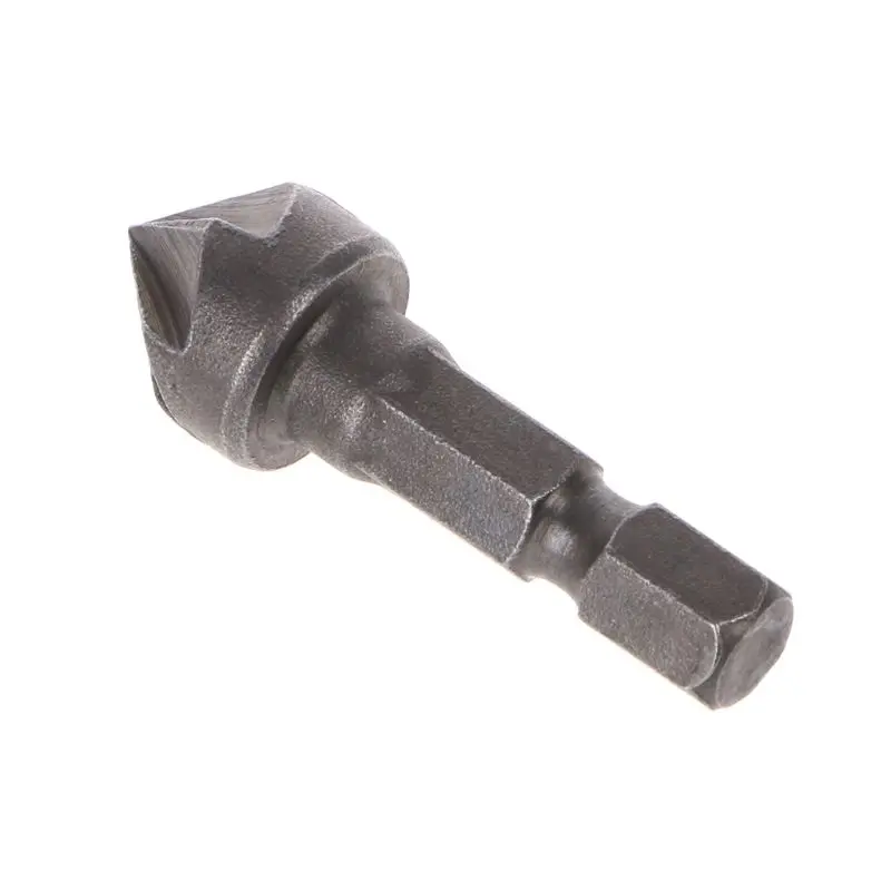 203F 6 Flute Countersink Drill Bit 90 Degree Point Chamfer Cutting Woodworking Tool