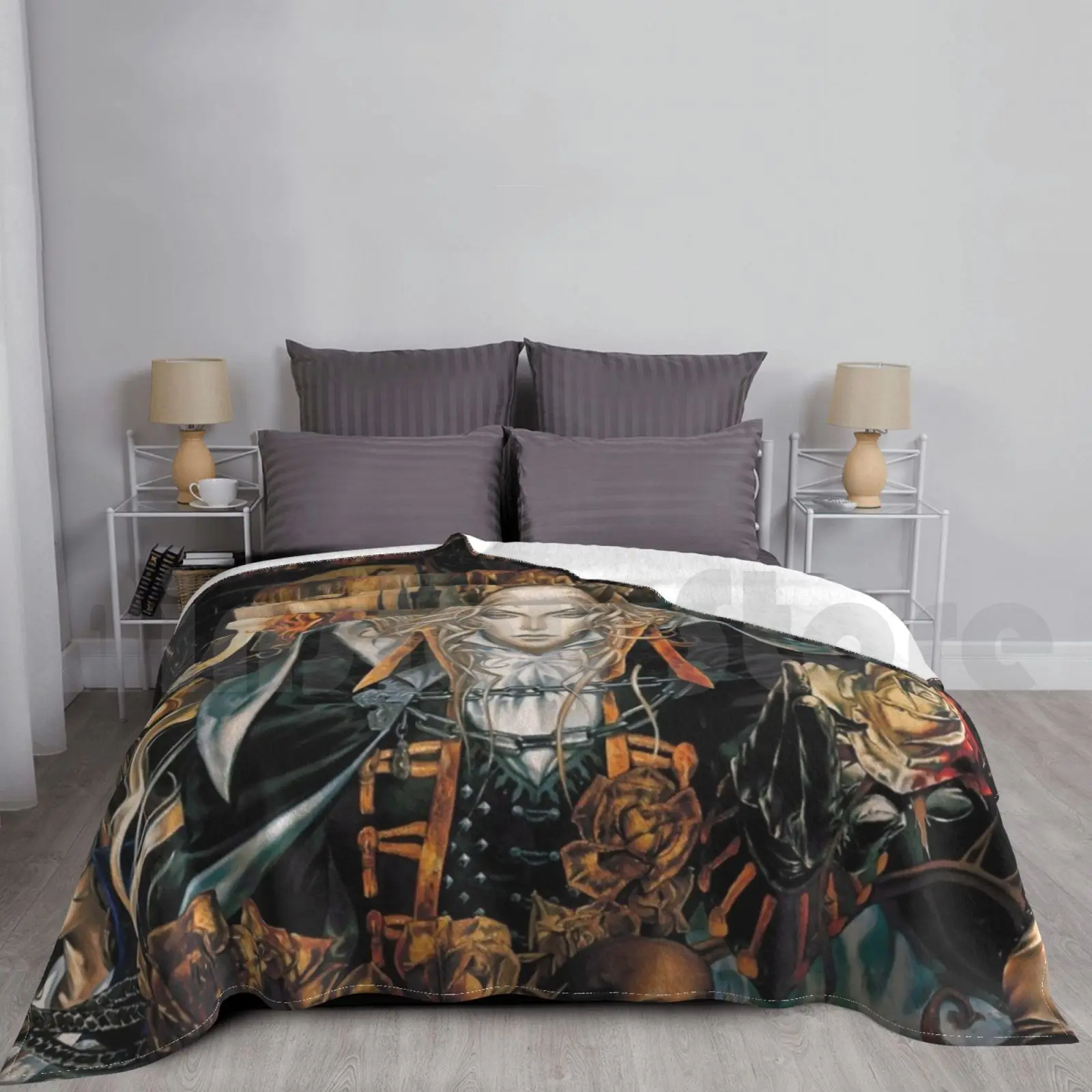 Castlevania Symphony Blanket For Sofa Bed Travel Castlevania Symphony Of The Night Dracula X Dracula Vampire