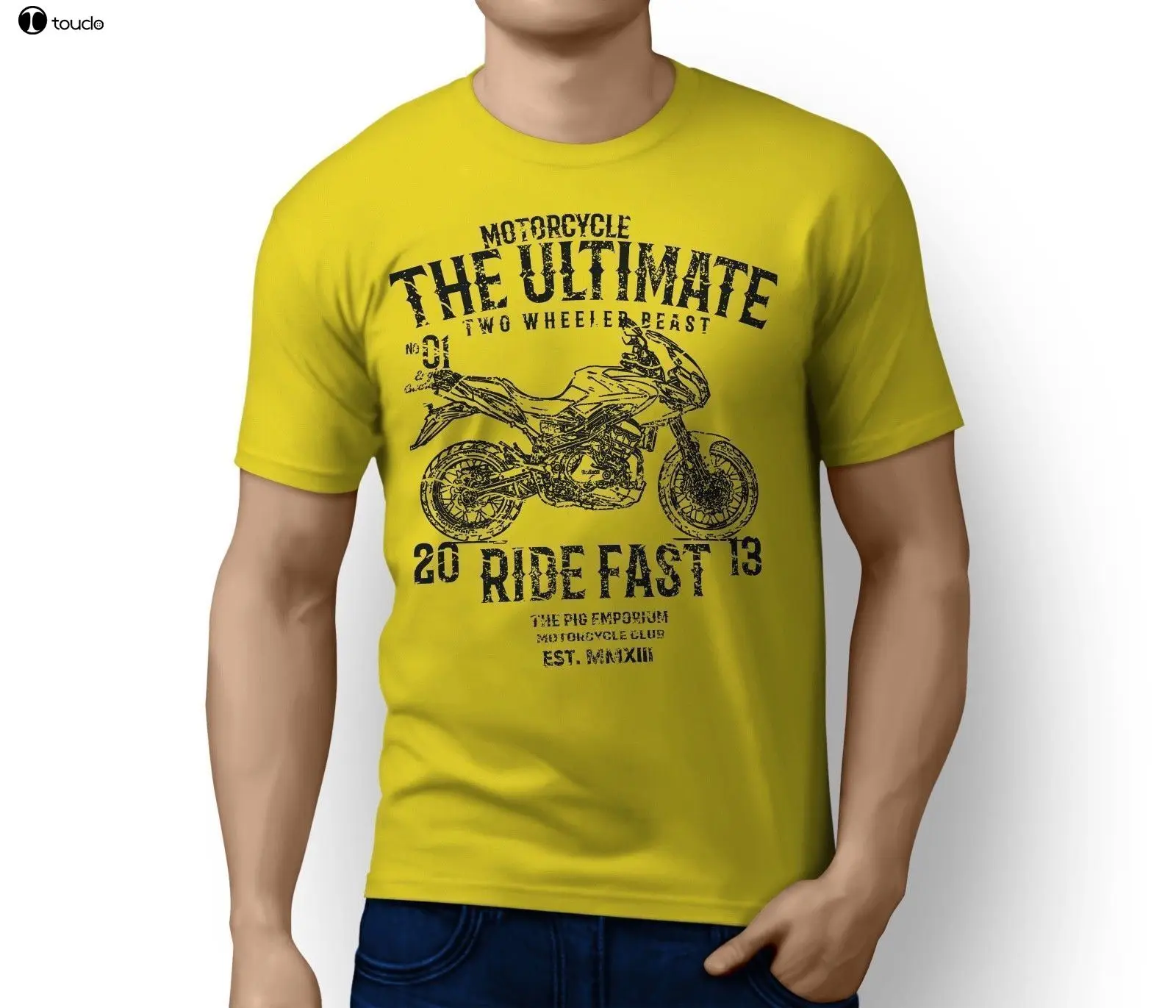 100% Baumwolle Druck Herren Sommer O-Ausschnitt ultimative italienische Motorrad Tre 1130k Amazon inspiriert Motorrad Kunst T-Shirt