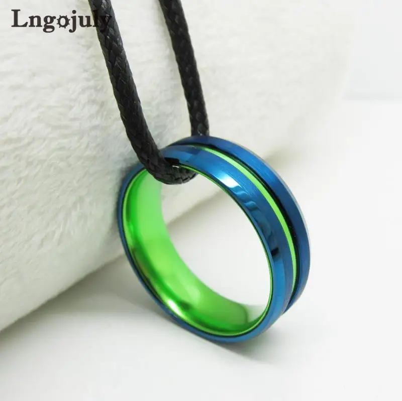 Fashion Green&Blue Couple Ring Tungsten Carbide Ring Wedding Ring Jewelry Engagement Wedding Tungsten Ring For Men Women Gifts