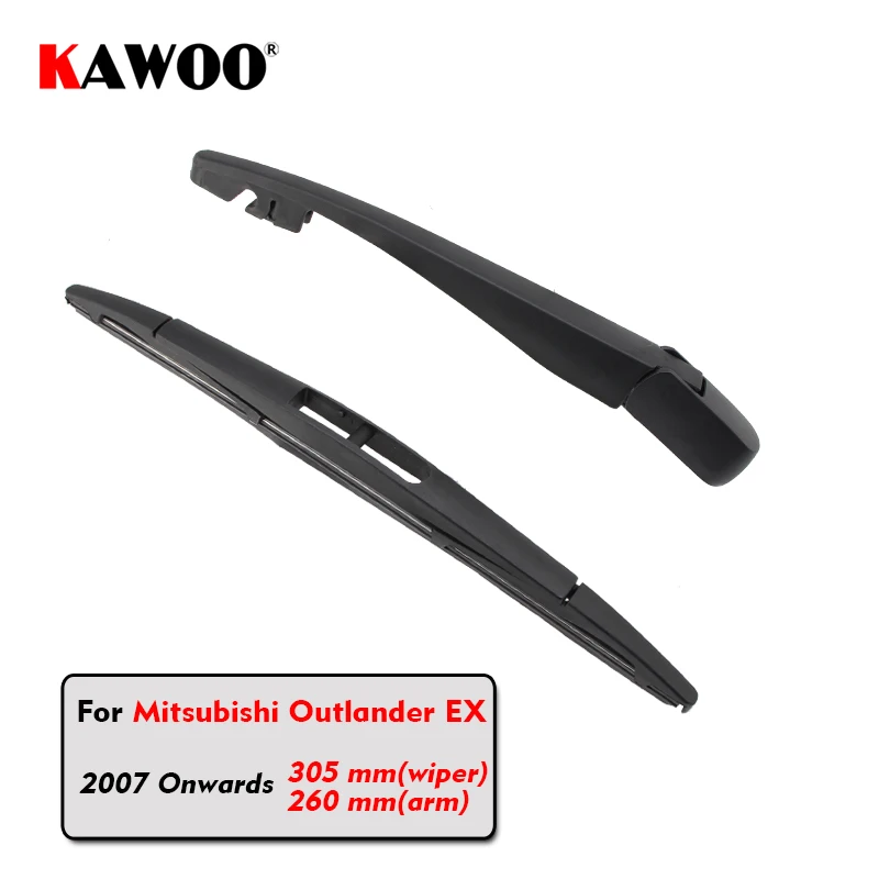 

KAWOO Car Rear Wiper Blade Blades Back Window Wipers Arm For Mitsubishi Outlander EX Hatchback (2007-) 305mm Car Accessories