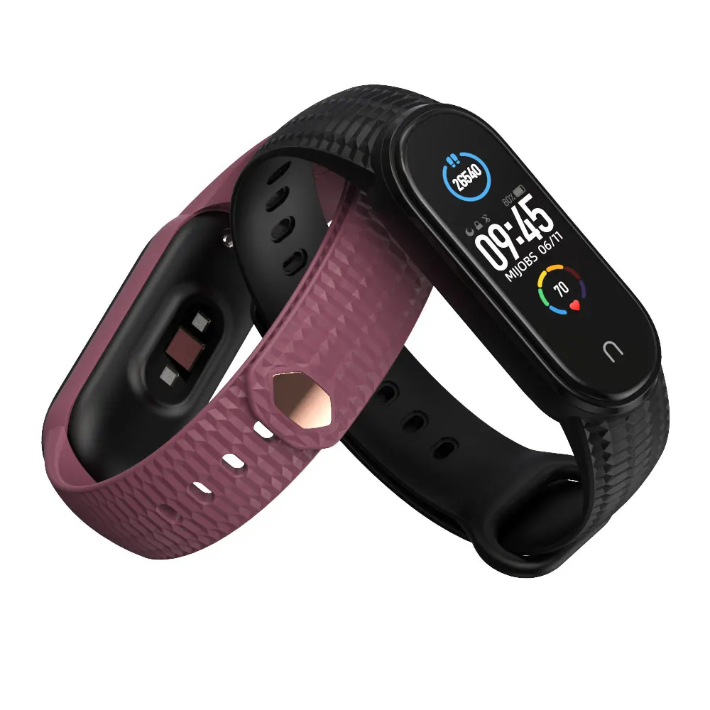 Mi Band 5 6 7 cinturino in Silicone traslucido per Xiaomi Mi Band 6 braccialetti Pulseira Miband 5 6 bracciale Xiomi Opaska sostituzione
