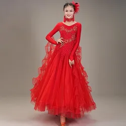 Sequins Ballroom Competition Dress Standard Dance Dresses  Waltz Dancwear ballroom dance costumes