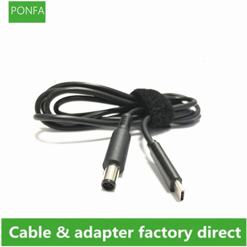 USB-C Cable USB 3.1 TYPE C to DC 7.4*5.0 / 7.4*0.6mm Male to Male Laptop Charger DC Jack Power Adapter Cable PD Charging