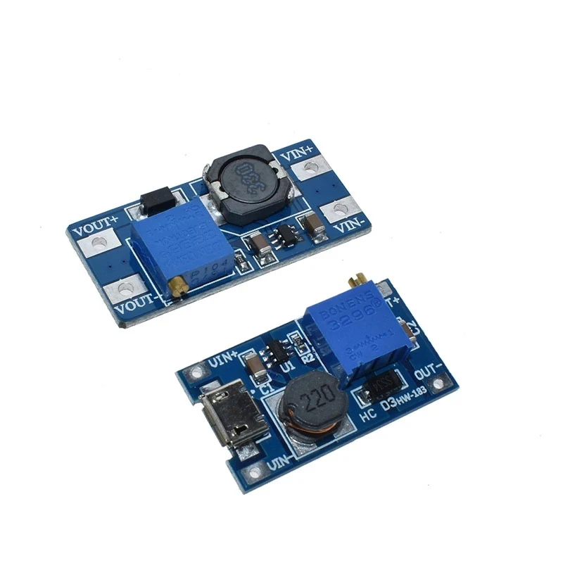 MT3608 2A DC-DC Step Up Converter Booster Power Supply Module MAX output 2V-24V to 5V 9V 12V 28V for arduino