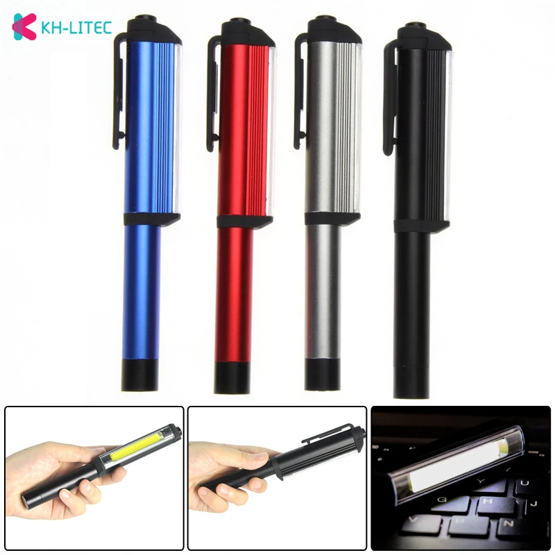 COB LED Mini Penlight Multifunction Handy Flashlight Torch Lamp Handle linternas Work Inspection Light Using 3*AAA Battery