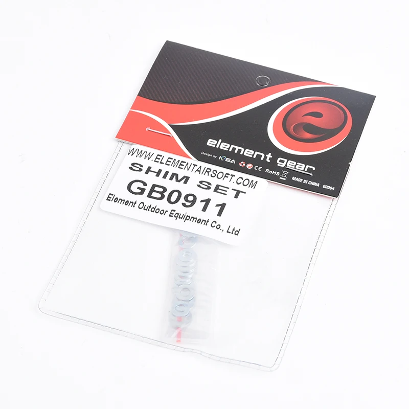 Element Airsoft Shim Set para caja de cambios AEG, accesorios de caza, 0,2mm, X6/0,3mm, X6/0,5mm, X6, GB0911