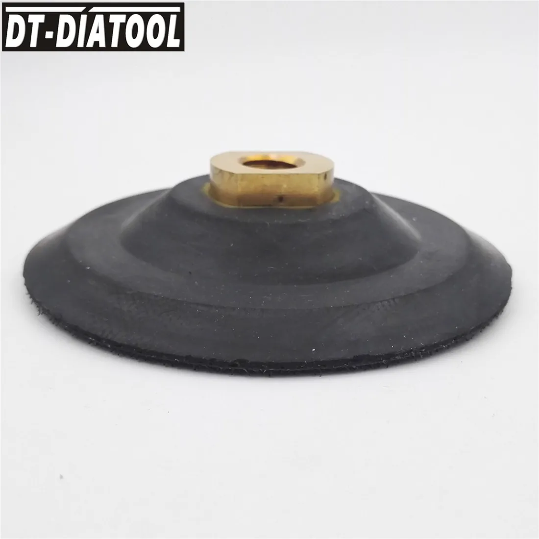 Imagem -05 - Dt-diatool Peça M14 ou 811 Diâmetro 80 100 125 mm Almofada Traseira à Base de Borracha Almofadas de Polimento de Diamante