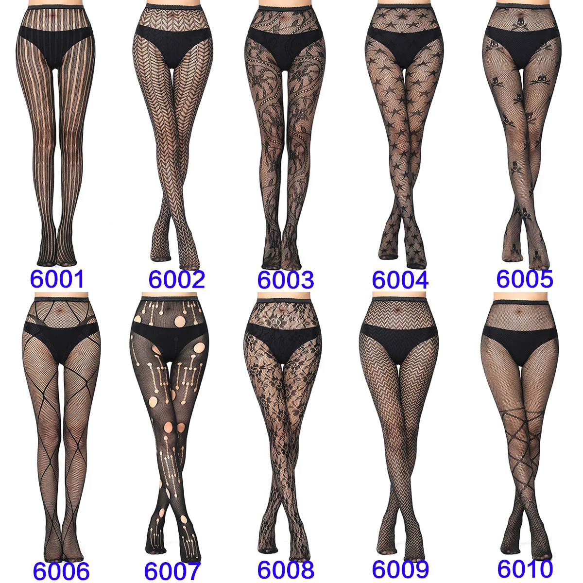 Women Sexy Fishnet Tights Fashion Jacquard Weave Seamless Punk Mesh Pantyhose Black Lolita Fish Net Body Stockings Sexy Lingerie