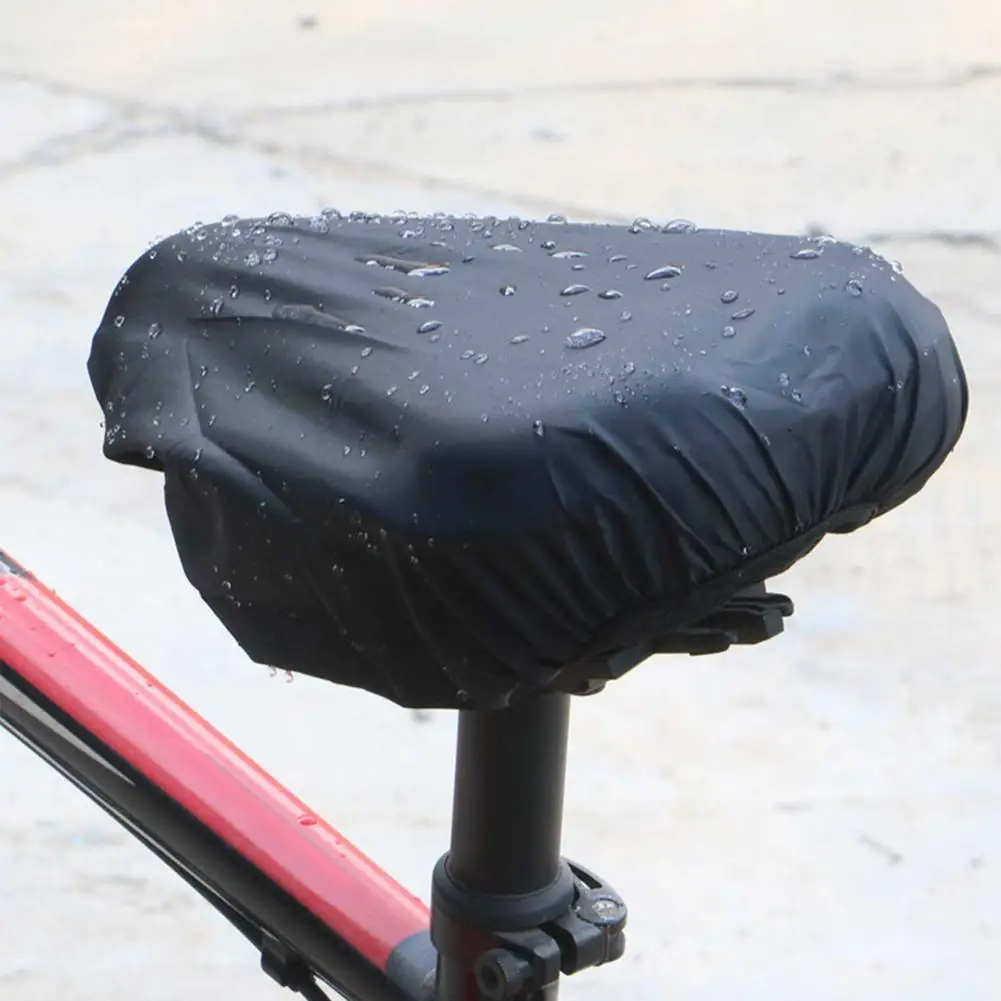 Bicycle Seat Rain Cover Silicone Sponge Seat Cover Waterproof Elastic Saddles Protective Bike Saddle Cover For Bike Accessories