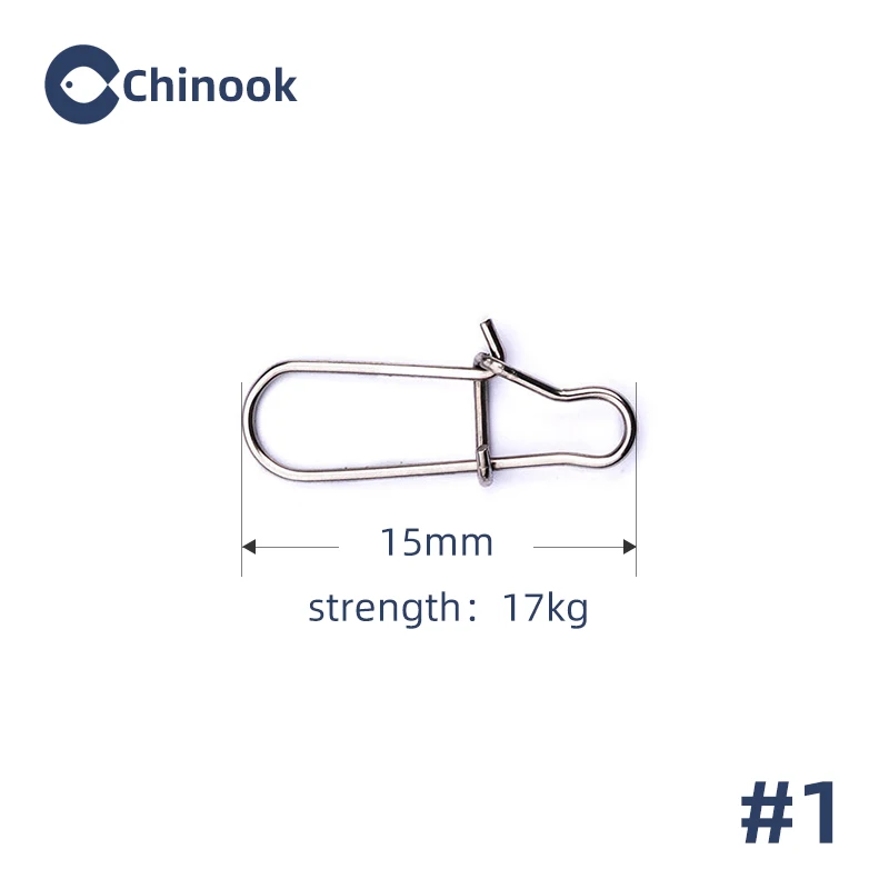 Chinook Ganchos Giratorios Acero Inoxidable – Conector Barril Señuelo - imagen 2