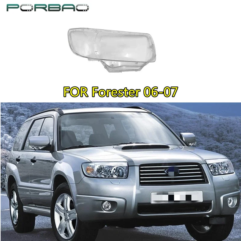

Front Left&Right Headlight Lens Cover For FORESTER 2006 2007 Headlamp Clear Auto Shell Cover Replacement Car Accessories DIY