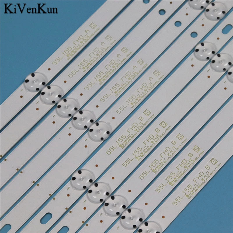 LED Backlight Strips For LG 55UJ6560 55UJ670V 55UK6100PLB LED Bars Band Rulers SSC 55LJ55_FHD_A 55UJ63_UHD_B Innotek 17Y 55inch image 5