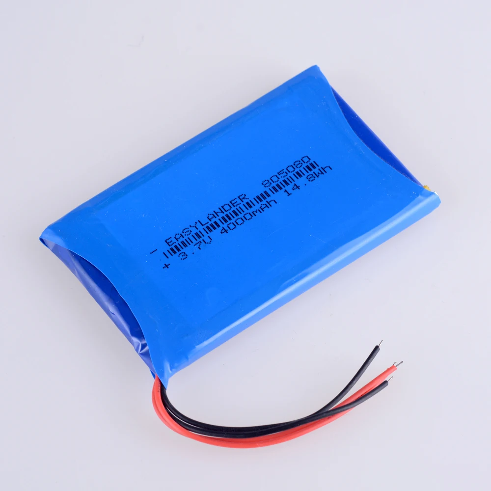 805080   3.7V 4000mAh 14.8wh akumulator litowo-jonowy polimerowy do tabletu GPS PSP DVD PAD