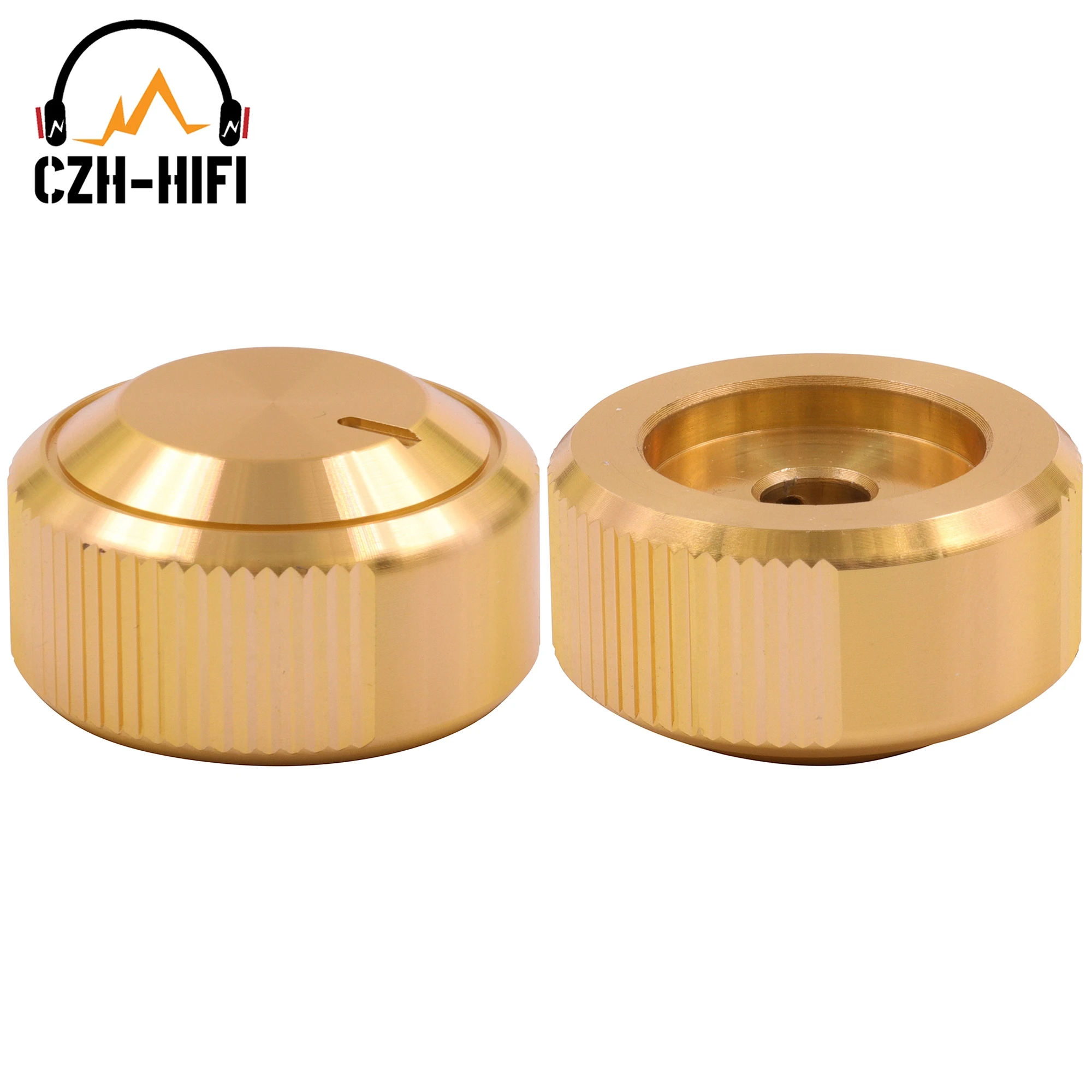1pc 30x16mm CNC Machined Solid Aluminum Volume Control Knob Button ON for CD Player Amplifier DAC Radio Speaker Potentiometer