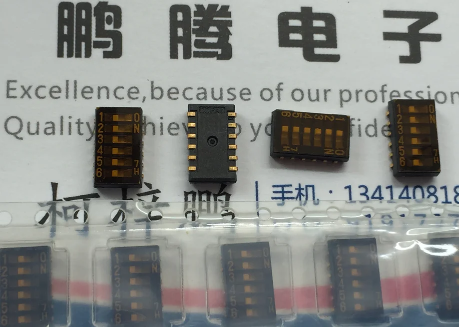 5PCS/lot Original Japanese Copal CHS-06TA SMD patch 6-bit dip switch 1.27mm spacing 6p code