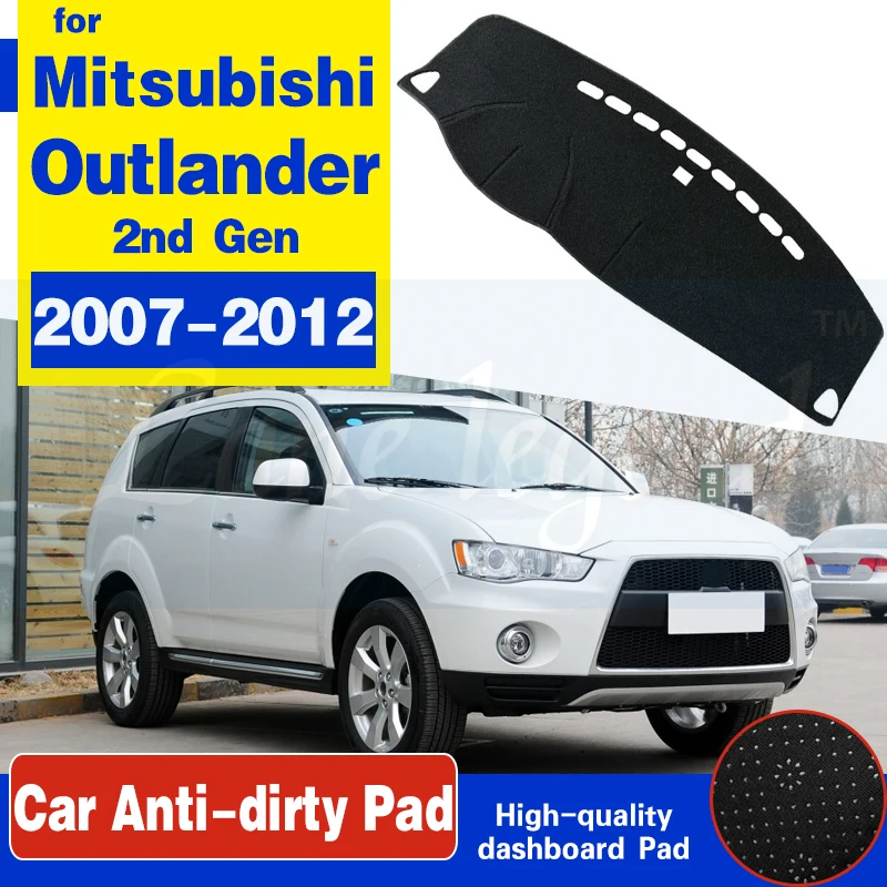 For Mitsubishi Outlander 2007 2008 2009 2010 2011 2012 2nd Gen Anti-Slip Mat Dashboard Cover Carpet Sunshade Dashmat Accessories