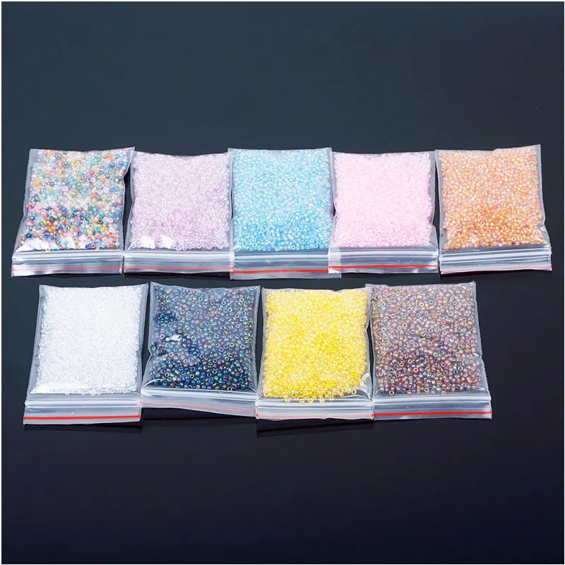 New Brand 2Bags 2400Pcs 2mm Round Fantastic Glass Pearl Bead DIY Craft Fashion Jewelry Accessories Garment Beads Pearls Making