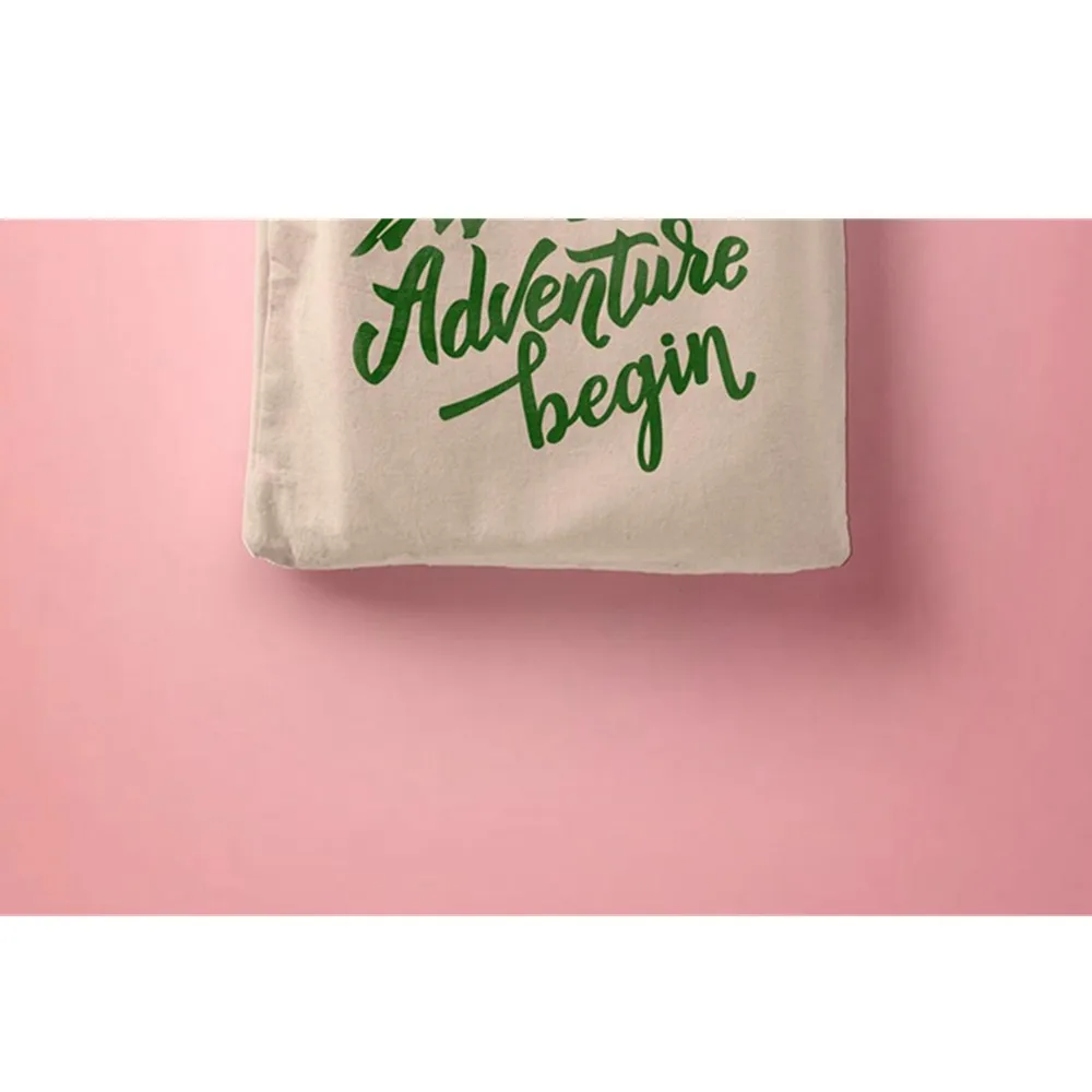 personalized  Set of 200 Cotton Muslin Bag, let the adventure begin bags Custom logo print, jewelry Bag, Wedding favor kit Bag