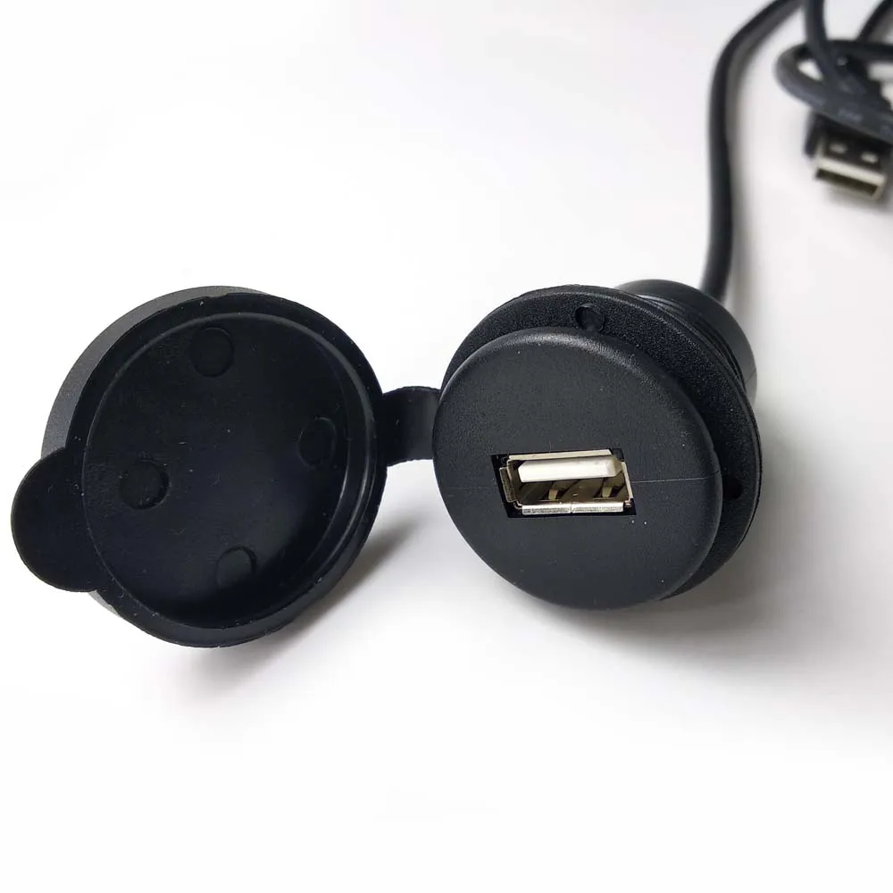 Cavo di installazione del pannello dell'armadio del telaio cavo di prolunga USB della scheda madre cavo di ricarica con foro tondo cavo dati con coperchio antipolvere linea USB