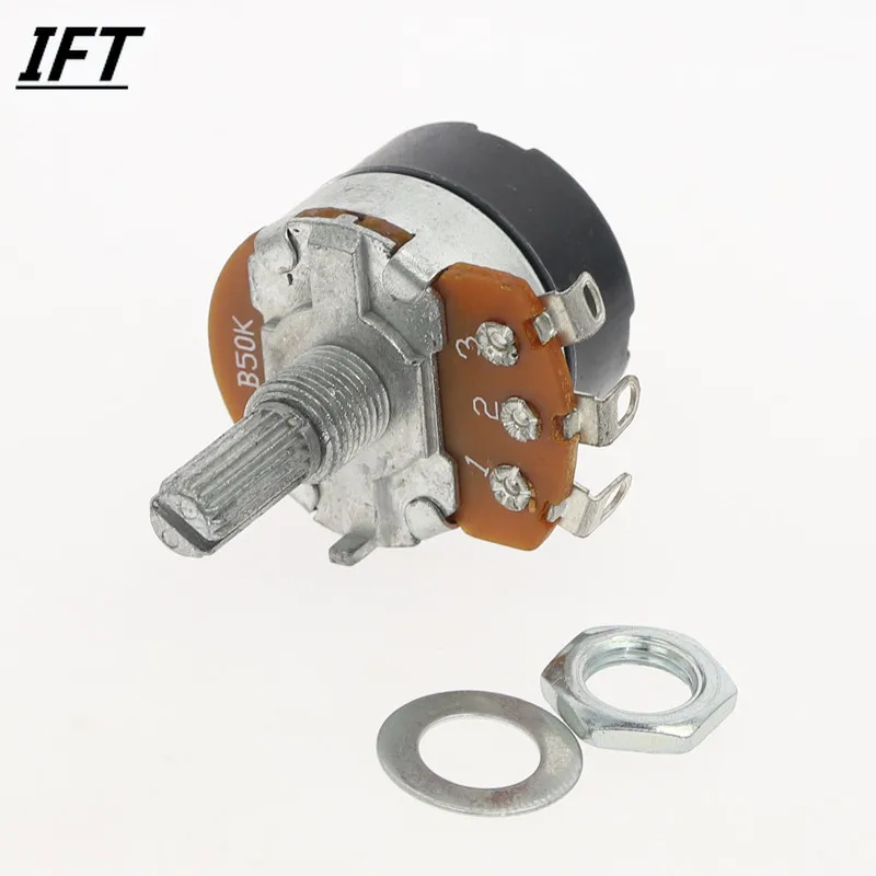 2pcs WH138-1 potentiometer with switch dimmer switch adjustable resistance B500K B10K B5K B20K B100K B250K B50K resistance