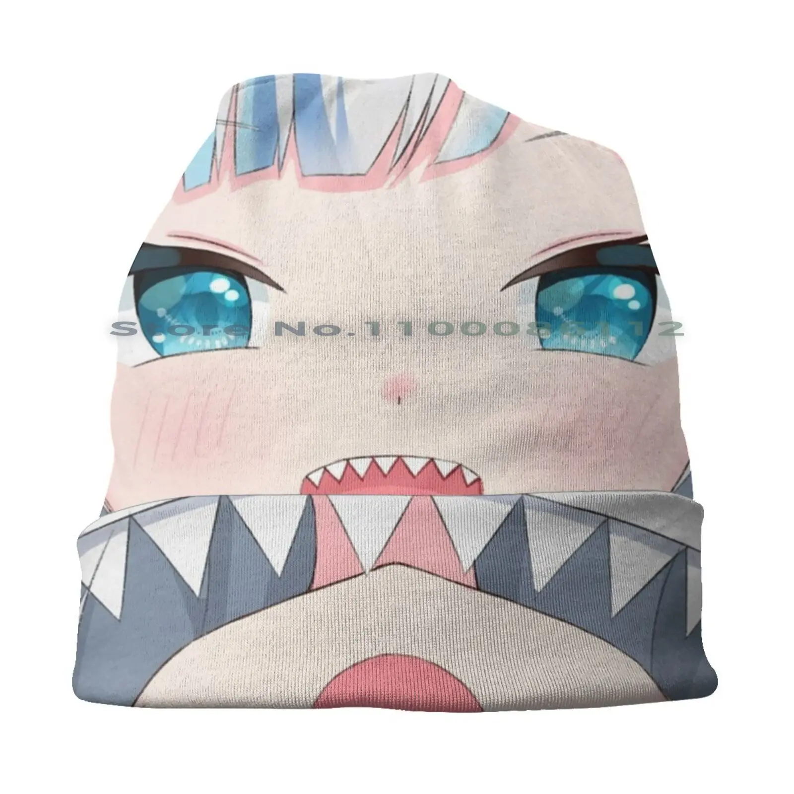 Gawr Gura Shark Mask Anime Girl Bucket Hat Sun Cap Gawr Gura Hololive Tsunomaki Watame Vtuber Virtual Youtuber Shirakami Fubuki