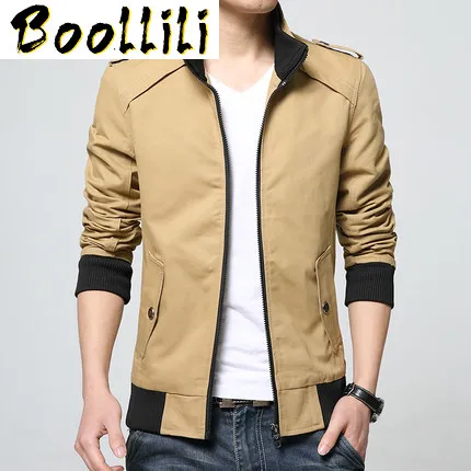 

Spring Autumn Boollili Jacket Men 2023 Hot Sale Casual Thin Mens Jackets And Coats Stand Collar Jacket Plus Size M-4XL