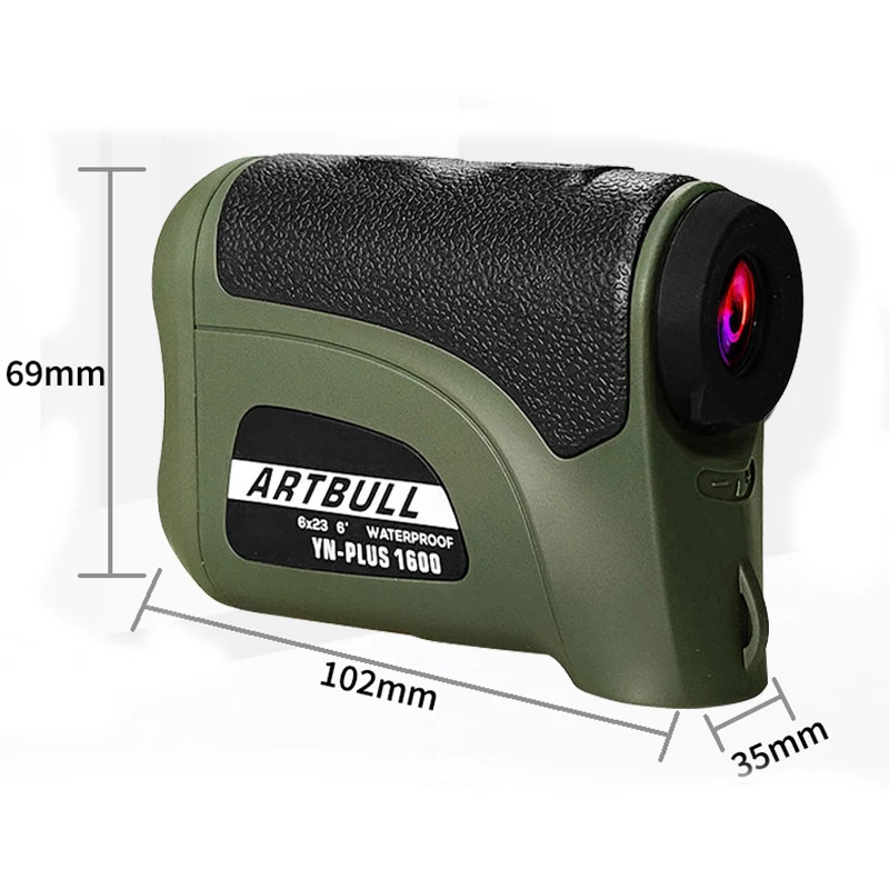 ARTBULL Laser Rangefinder 1600M 2000M Distance Meter Golf rangefinder with Slope Adjusted Flag-Lock