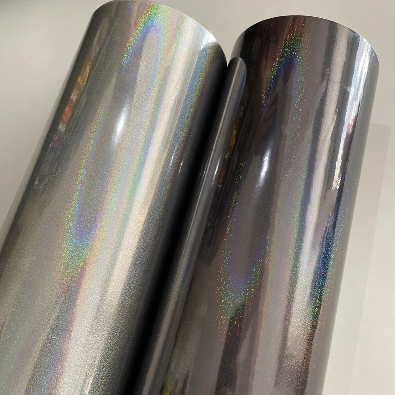 

Glossy Rainbow Holographic Sparkle Chrome Vinyl DIY Car Wrap Foil with Air Free Bubbles