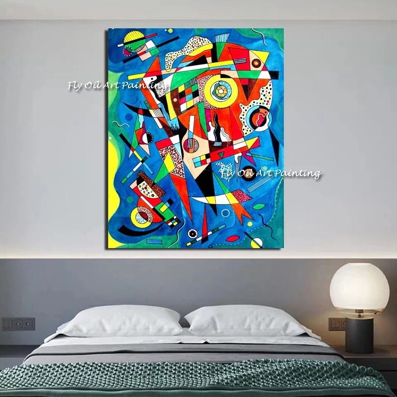 

Composition by Wassily Kandinsky Canvas Handmade Painting For Living Room Home Decoration Oil Painting On Canvas Wall Painting