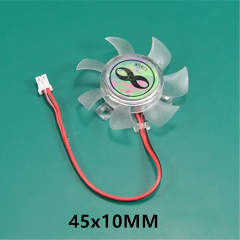 Lame de ventilateur VGA DC 12V, 35mm, 45mm, 55mm, 65mm, 75mm de diamètre, 25mm, 26mm, 42mm, 2 broches