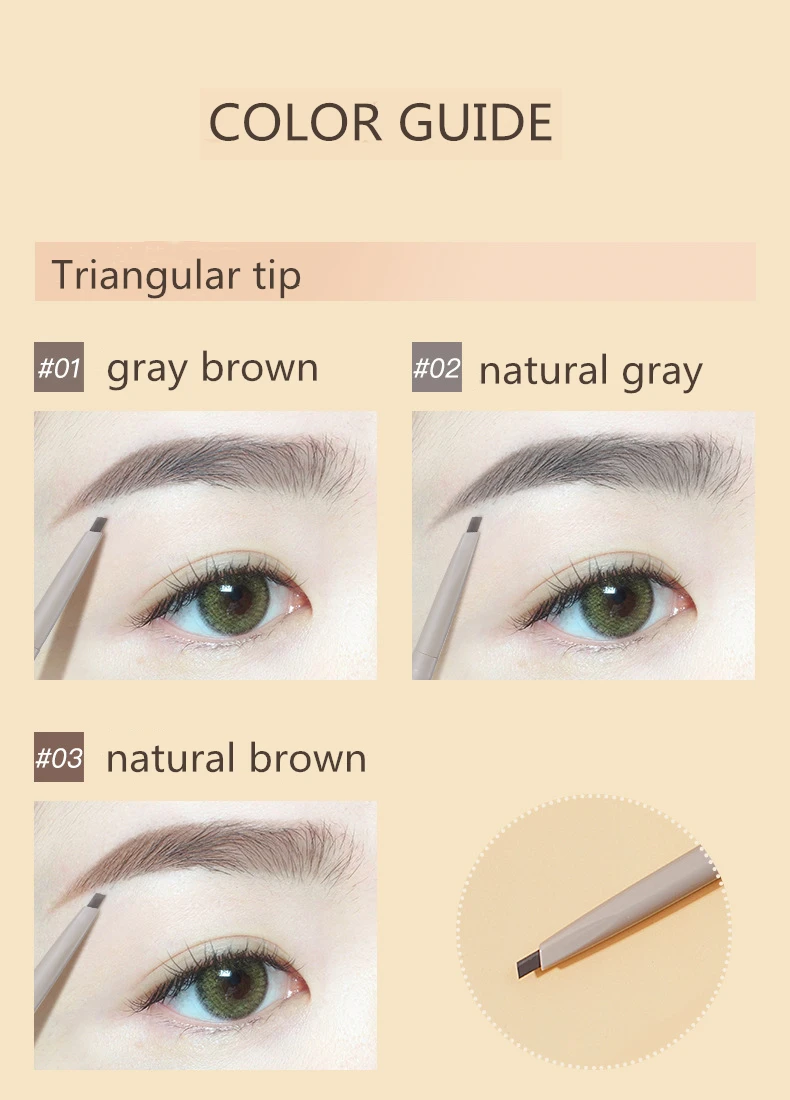 Judydoll Brand Super Fine Eyebrow Pencil Waterproof Natural Long Lasting Eyebrow Tint Cosmetics Brows Makeup