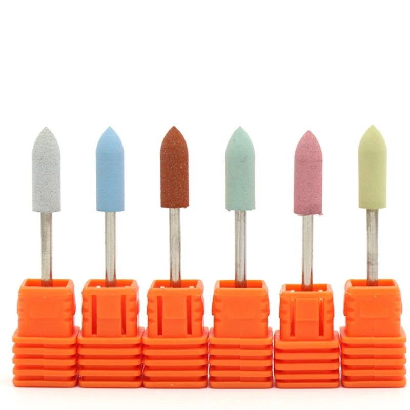 1pc Rubber Silicon Nail Grinding Head Milling Manicure Cutter for Pedicure Machine Sander Drill Bit Polishing Electric Tool