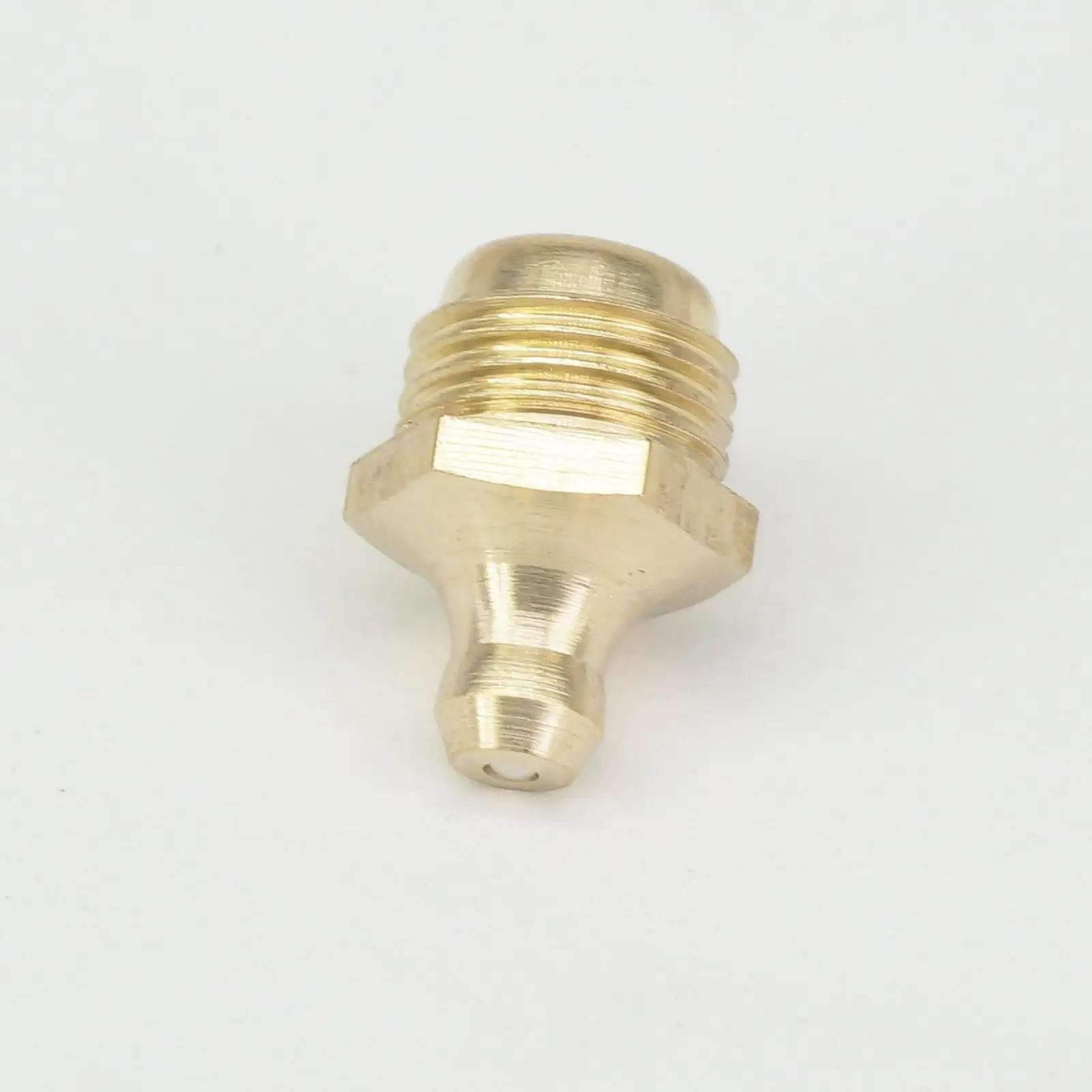 

Pack of 10 1/4" BSPP/BSPT Male Straight Brass Grease Zerk Nipple Fitting For Grease Gun Machine Tool Accessories