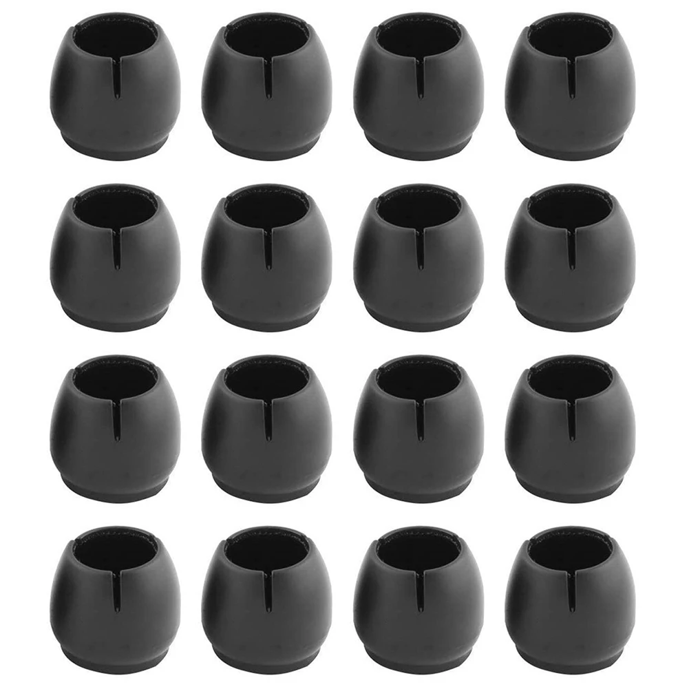 16 Pcs Chair Leg Caps Rubber Feet Protector Silicone Table Chair Leg Caps Foot Bottom Cover Pads Wood Floor Furniture Protector