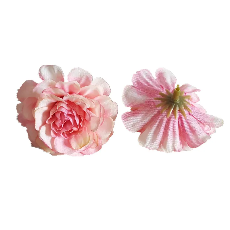 10 pcs 5cm artificial silk peony rose flower head for DIY flower wall gift box scrapbooking wedding home party decoration