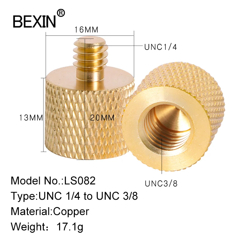 Vite per fotocamera da 1/4 pollici a 3/8 pollici vite di conversione vite a sgancio rapido adattatore per montaggio su treppiede per fotocamera dslr treppiede monopiede
