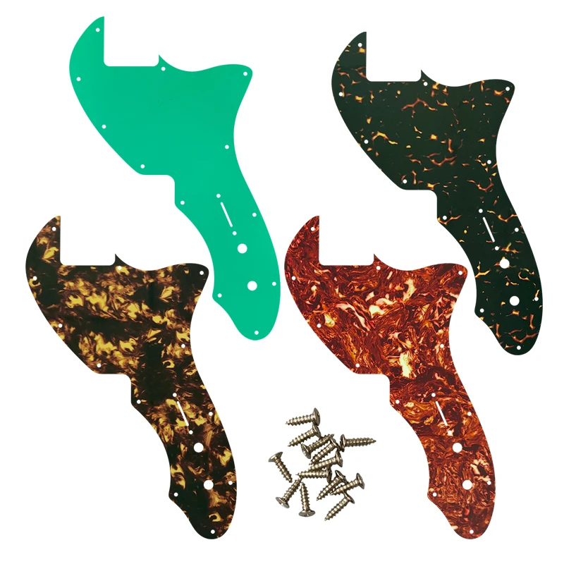 

Xinyue Custom Guitar Parts For US Tele 69 Thinline Guitar Pickguard No Pickup Scratch Plate, Multi Color Choice Flame Pattern