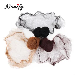 Nunify Hairstyle Tool Black Brown Beige Coffee 4 Colors 5Mm Mesh Hair Elastic Nylon Hairnets Invisible Hair Nets For Women