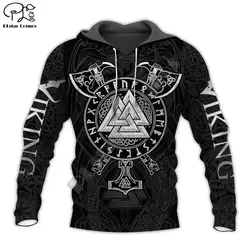 PLstar Cosmos Valhalla God Odin Warrior Tattoo Vintage NewFashion Tracksuit 3DPrint Harajuku Pullover Casual Jacket Hoodies X7