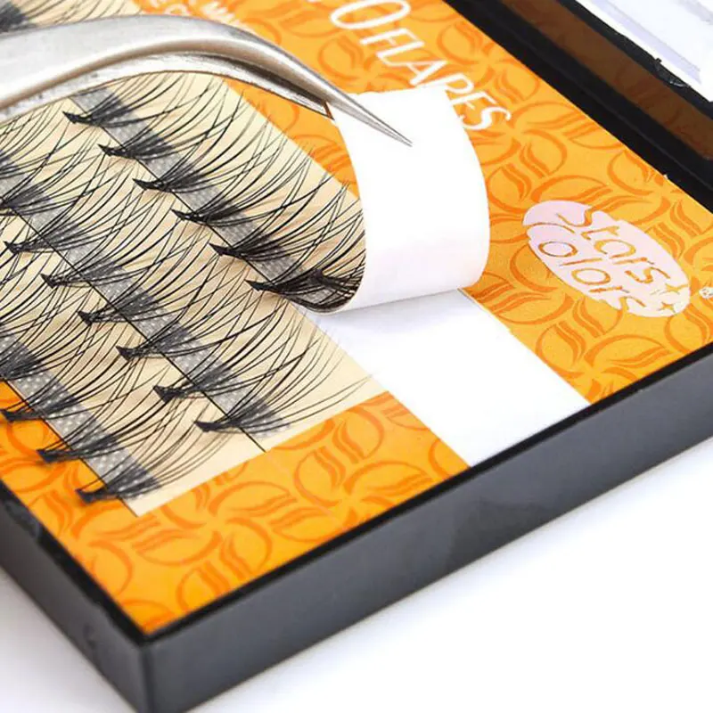 10D Premade Volume Fans Eyelashes 60 Bundles/box 0.12mm C Curl Natural Soft Faux Mink Lashes Extensions Makeup